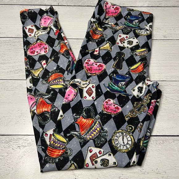 Leggings Bundle Lot 8 Pairs Fun Prints Galaxy Steampunk Holiday Characters - Picture 4 of 12